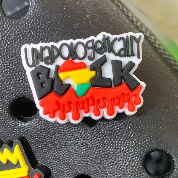 SHOE CHARMS - UNAPOLOGETICALLY BLACK - ShoeNami