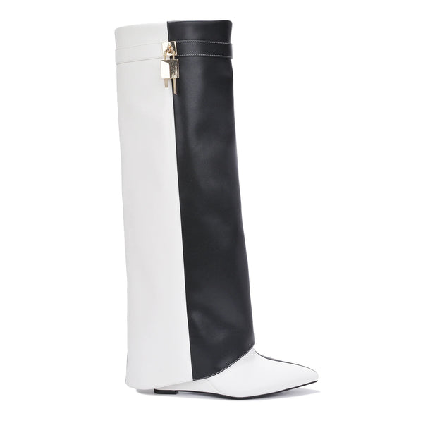 VALERI-5 Black/White - ShoeNami