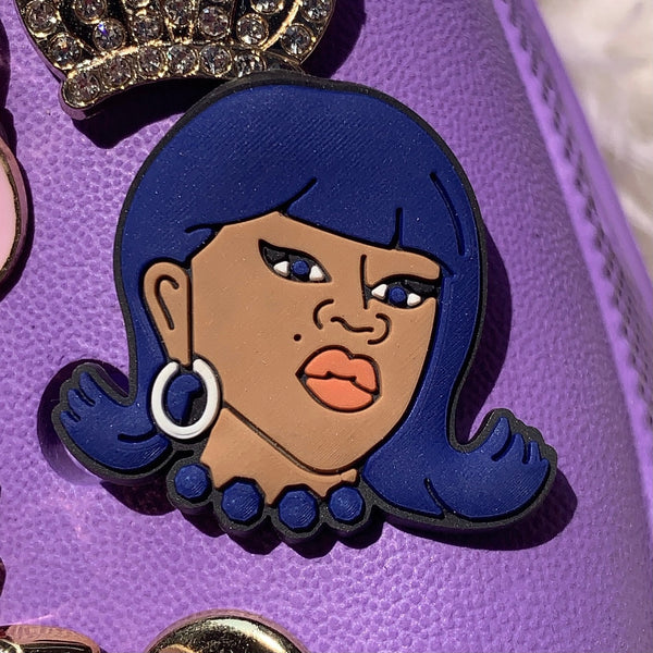 SHOE CHARMS - BLUE LIL KIM - ShoeNami