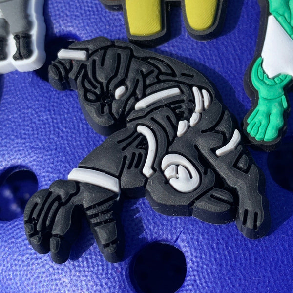 SHOE CHARMS - ACTION BLACK PANTHER - ShoeNami