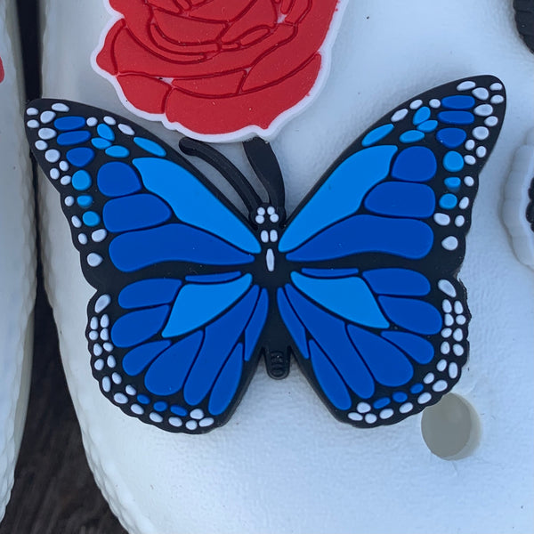 SHOE CHARMS - BLUE BUTTERFLY - ShoeNami