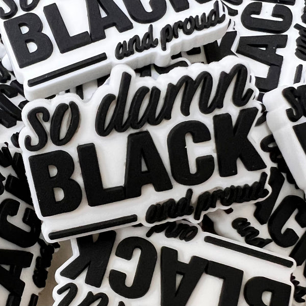 SHOE CHARMS - SO DAMN BLACK - ShoeNami