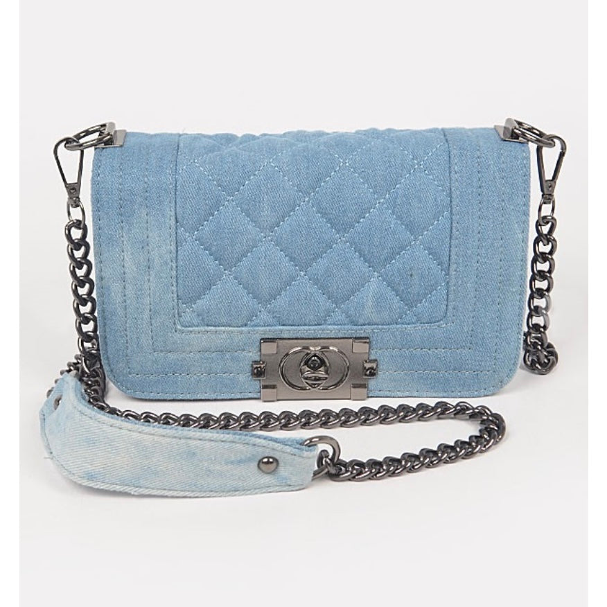 WASHED OUT BAG/HPC5042 Light Blue Denim - ShoeNami