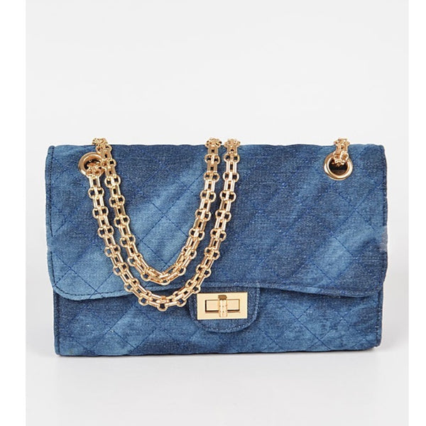 CARLTON BAG/HPC3283 Dark Blue Denim - ShoeNami