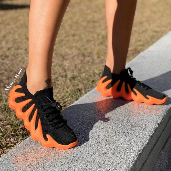 LORI-1 Orange/Black - ShoeNami