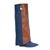 VALERI-5 Denim Blue/Tan - ShoeNami