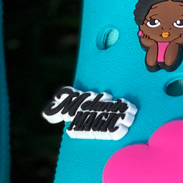 SHOE CHARMS - BLACK/WHITE MELANIN MAGIC - ShoeNami