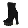 ALAYNE Black Faux Suede - ShoeNami