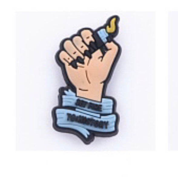 SHOE CHARMS - SET FIRE TO HISTORY - ShoeNami