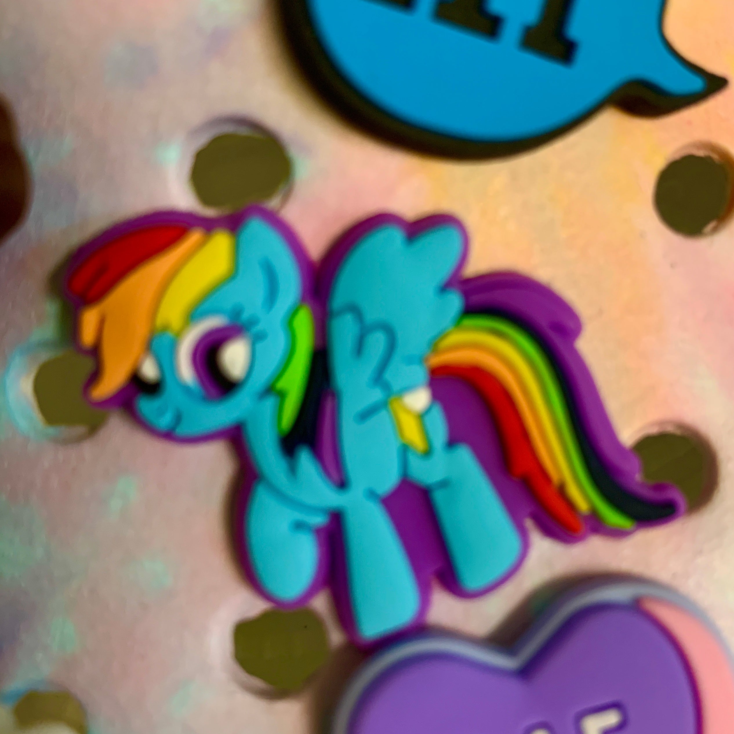 SHOE CHARMS - BLUE PONY - ShoeNami