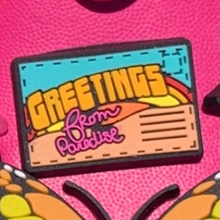 SHOE CHARMS - GREETINGS FROM PARADISE - ShoeNami