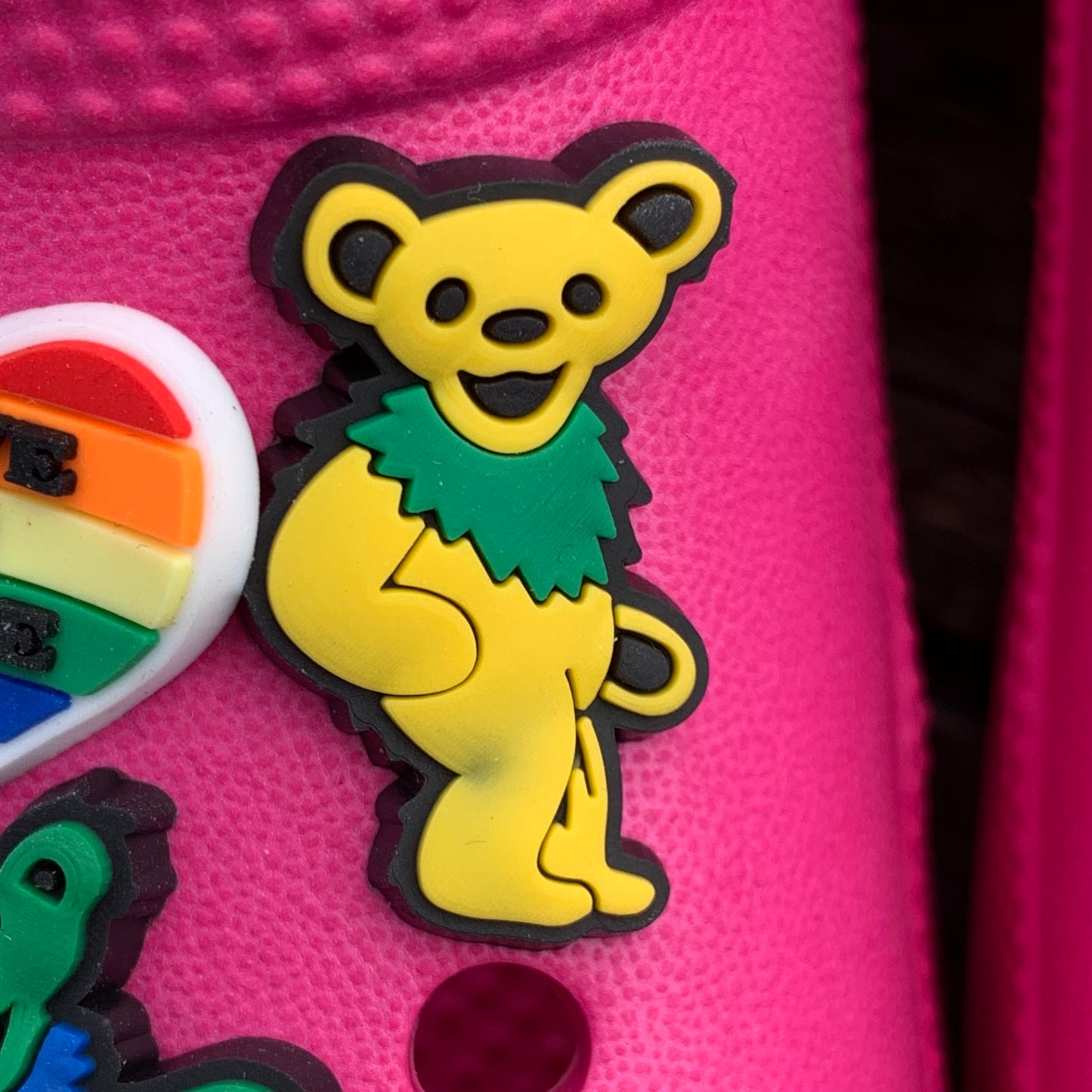 SHOE CHARMS - YELLOW GRATEFUL DEAD DANCING BEAR - ShoeNami