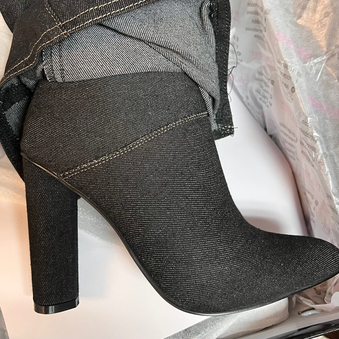 MARGET Black Denim - ShoeNami