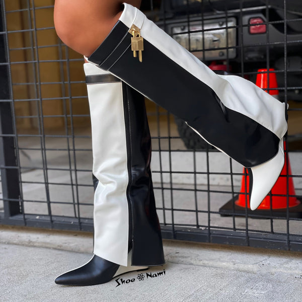 VALERI-5 Black/White - ShoeNami