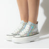 POP QUEEN Hologram Silver - ShoeNami