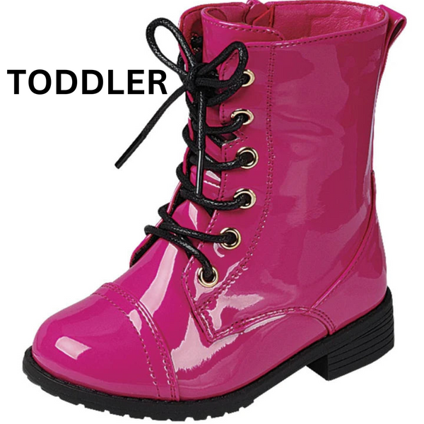 JALEN-01KA TODDLER Fuchsia Patent - ShoeNami