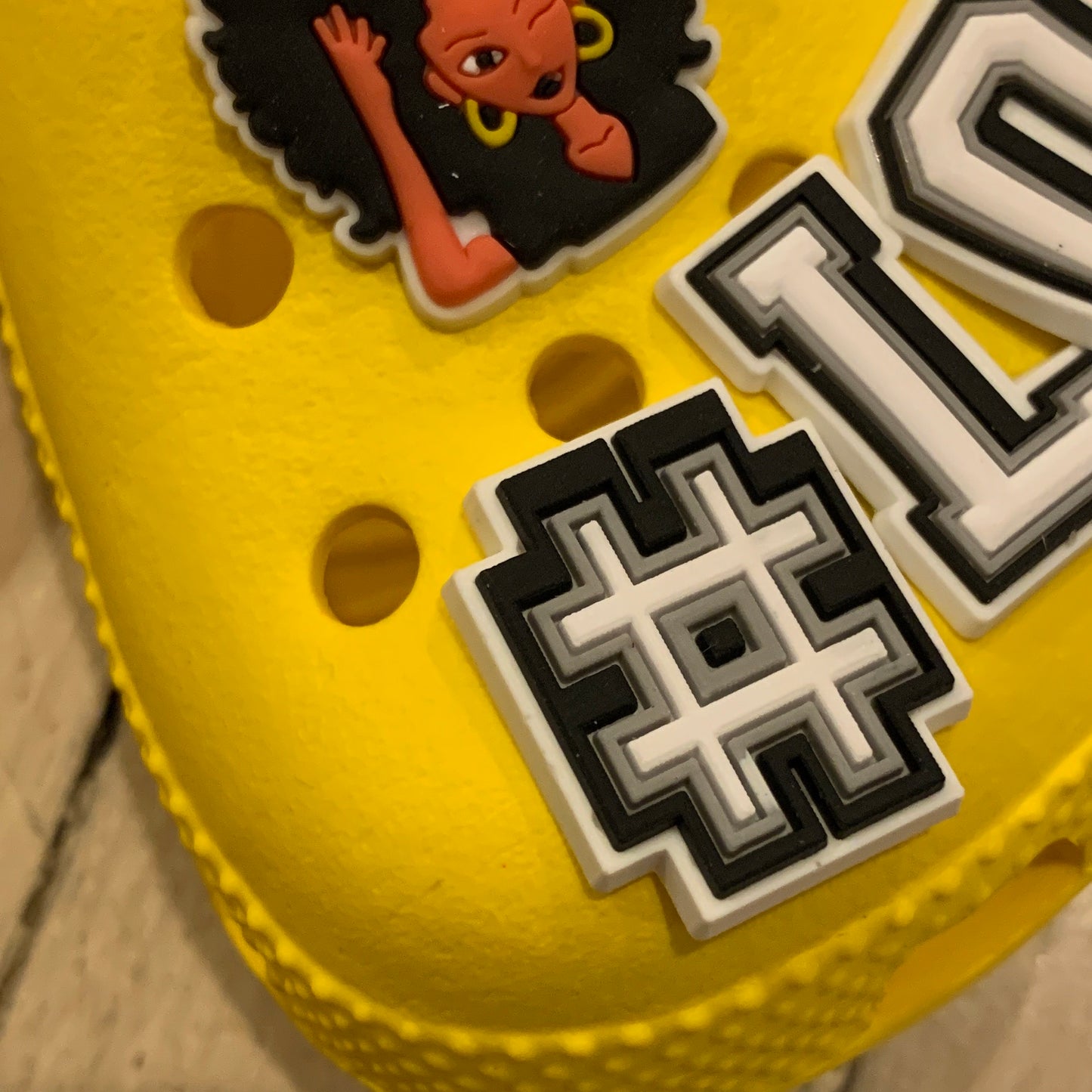 a close up of a yellow cell phone