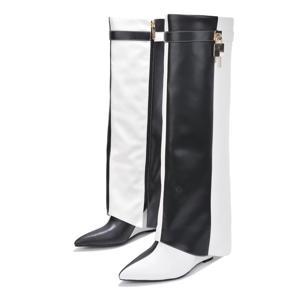 VALERI-5 Black/White - ShoeNami