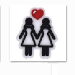 SHOE CHARMS - GIRL MEETS GIRL - ShoeNami