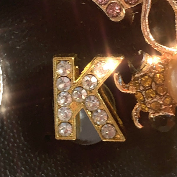 METAL SHOE CHARMS - BLINGY LETTERS - ShoeNami