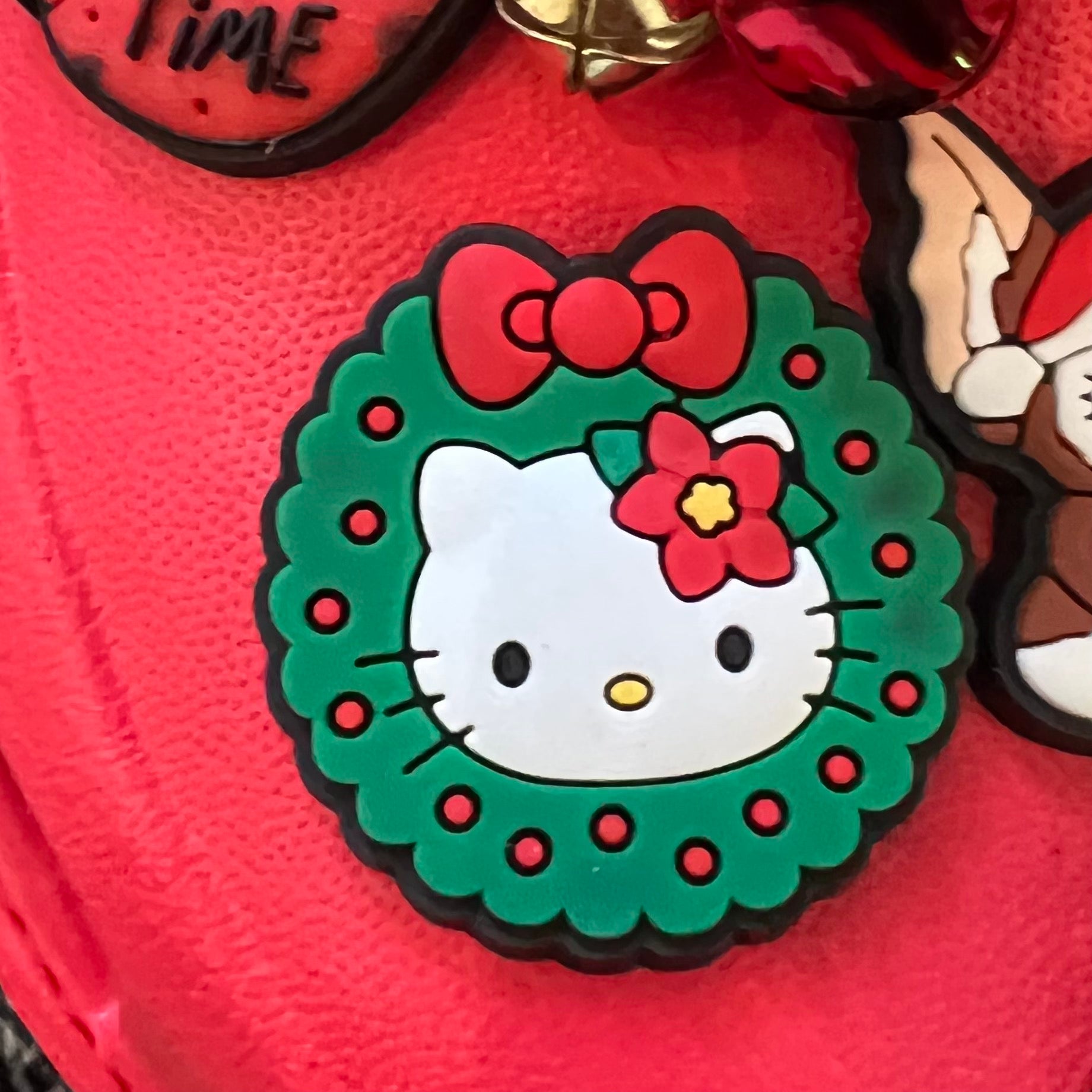 SHOE CHARMS - CHRISTMAS WREATH KITTY - ShoeNami