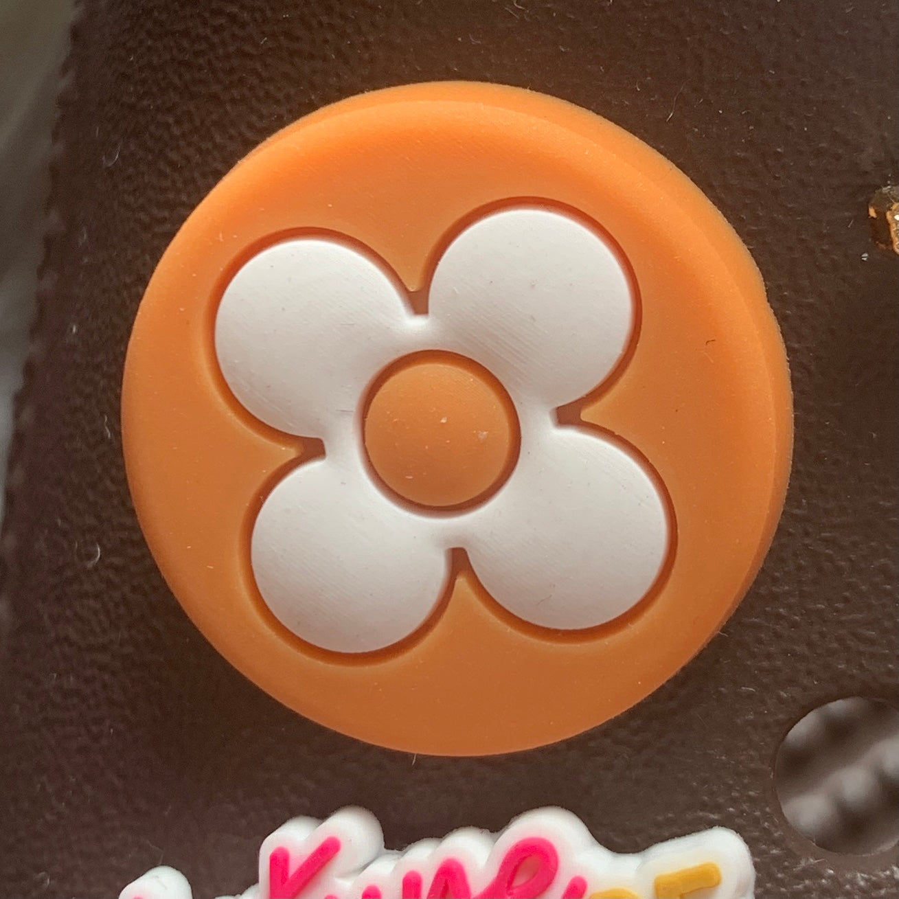 Copy of SHOE CHARMS - ROUND PETAL FLOWER MONOGRAM - ShoeNami