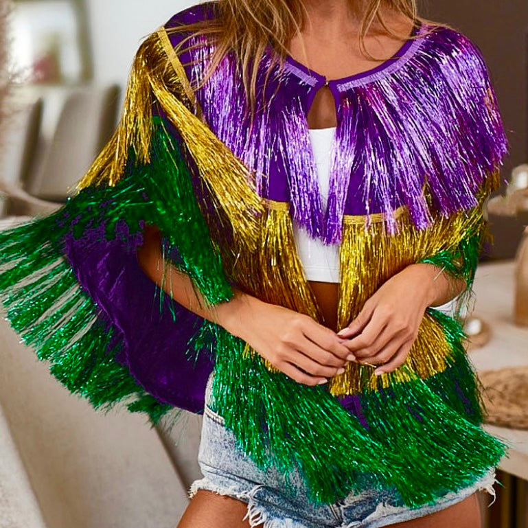 TINSEL PONCHO - ShoeNami