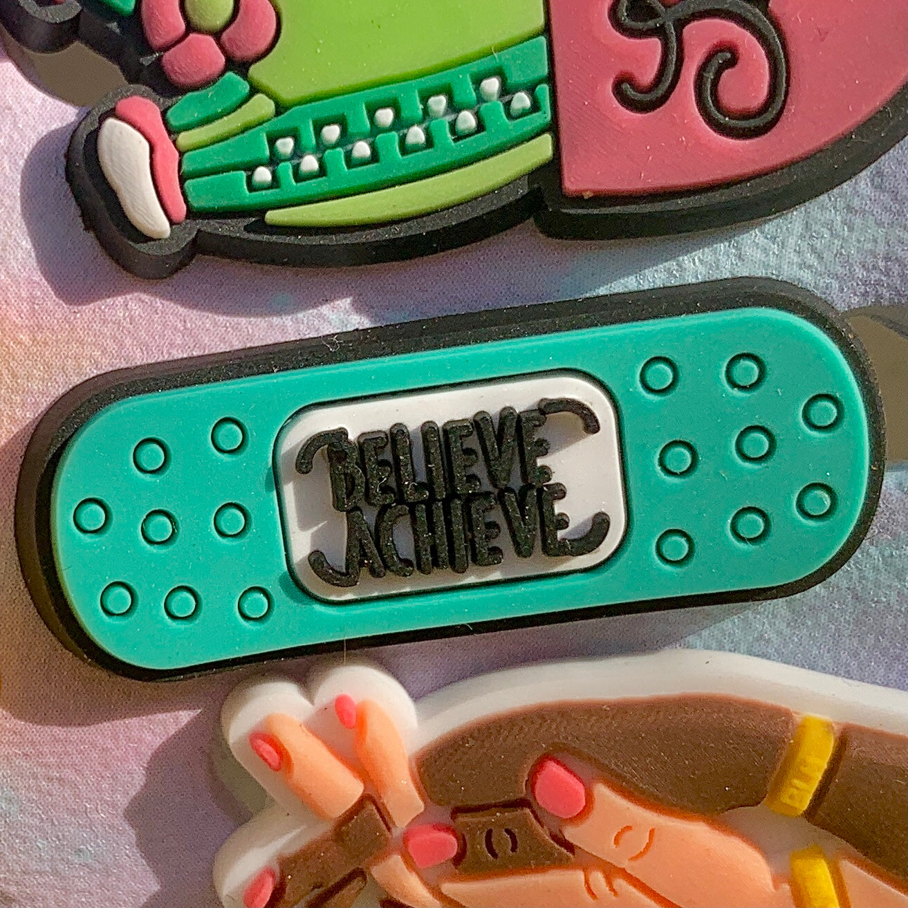 SHOE CHARMS - BELIEVE ACHIEVE - ShoeNami