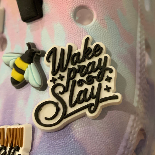 SHOE CHARMS - WAKE PRAY SLAY - ShoeNami