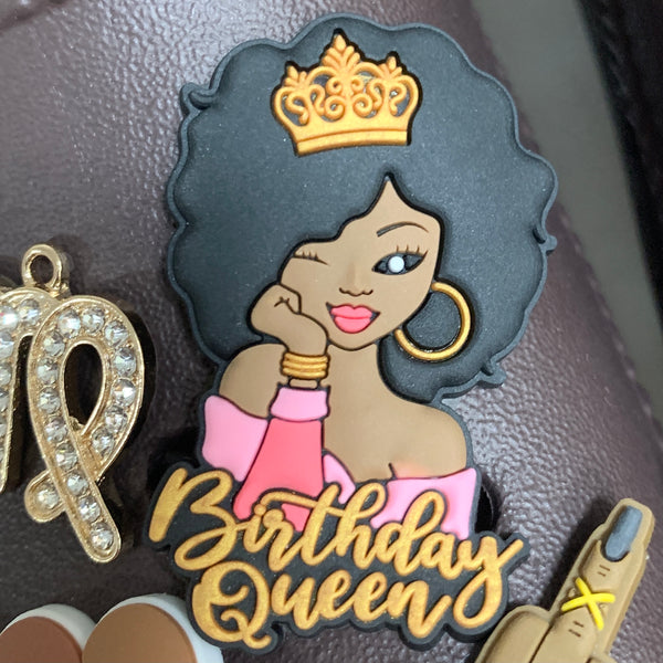 SHOE CHARMS - WINK WINK BIRTHDAY QUEEN - ShoeNami