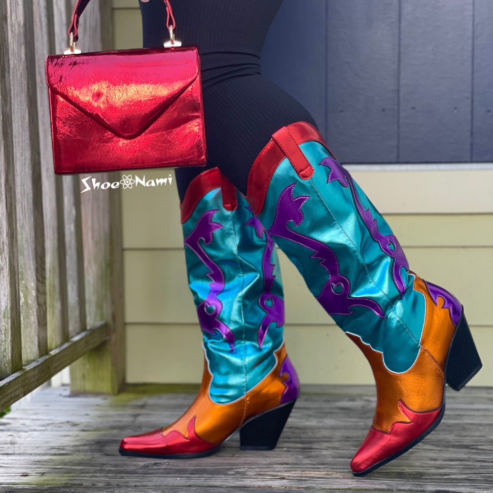 JULIANA Teal Multi - ShoeNami