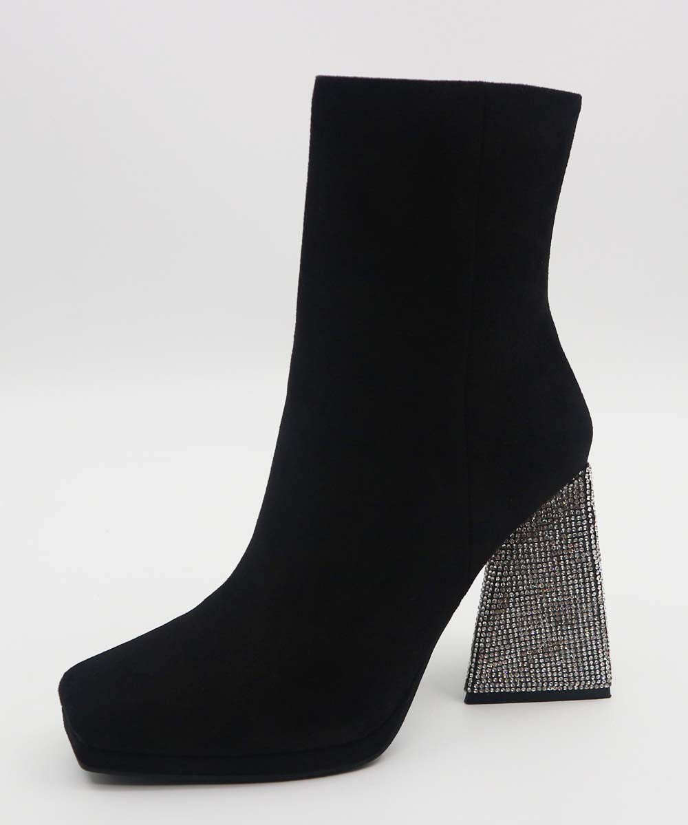 LEAGUE-02 Black Faux Suede - ShoeNami