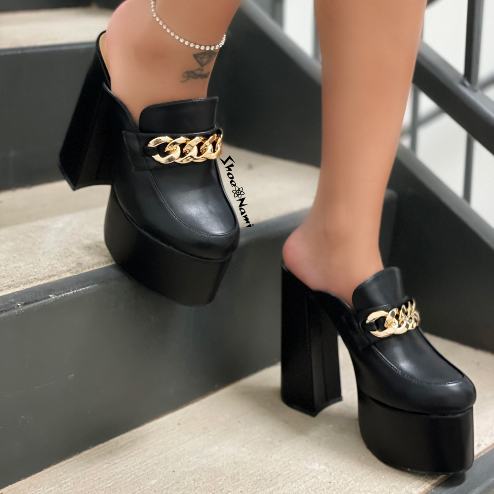 Lady Go Diva LEAH PLATFORM Black - ShoeNami