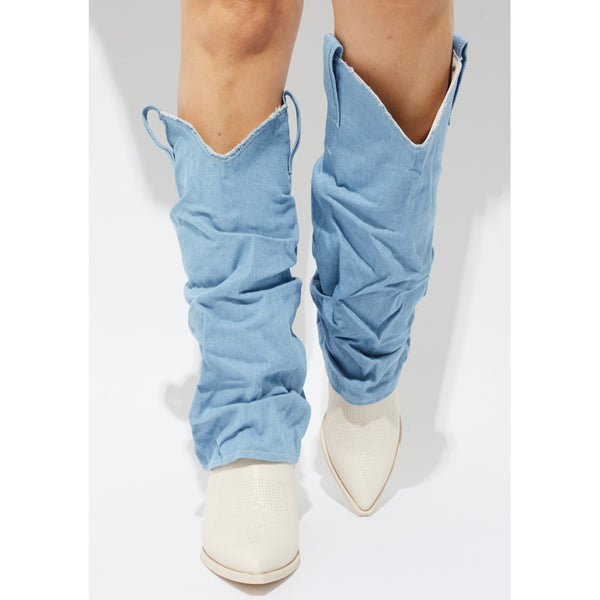 PRAIRIE GIRL Denim/Beige - ShoeNami