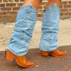 PRAIRIE GIRL Tan/Denim - ShoeNami