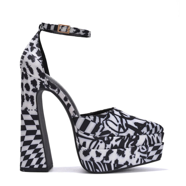 SNOW WHITE Black/White - ShoeNami