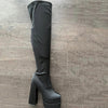 STACK-15 Black Lycra - ShoeNami