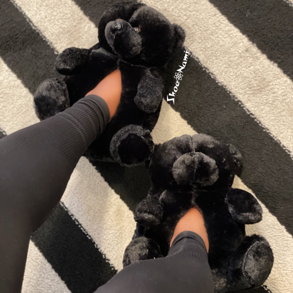 TEDDY PLUSH-01 Black - ShoeNami