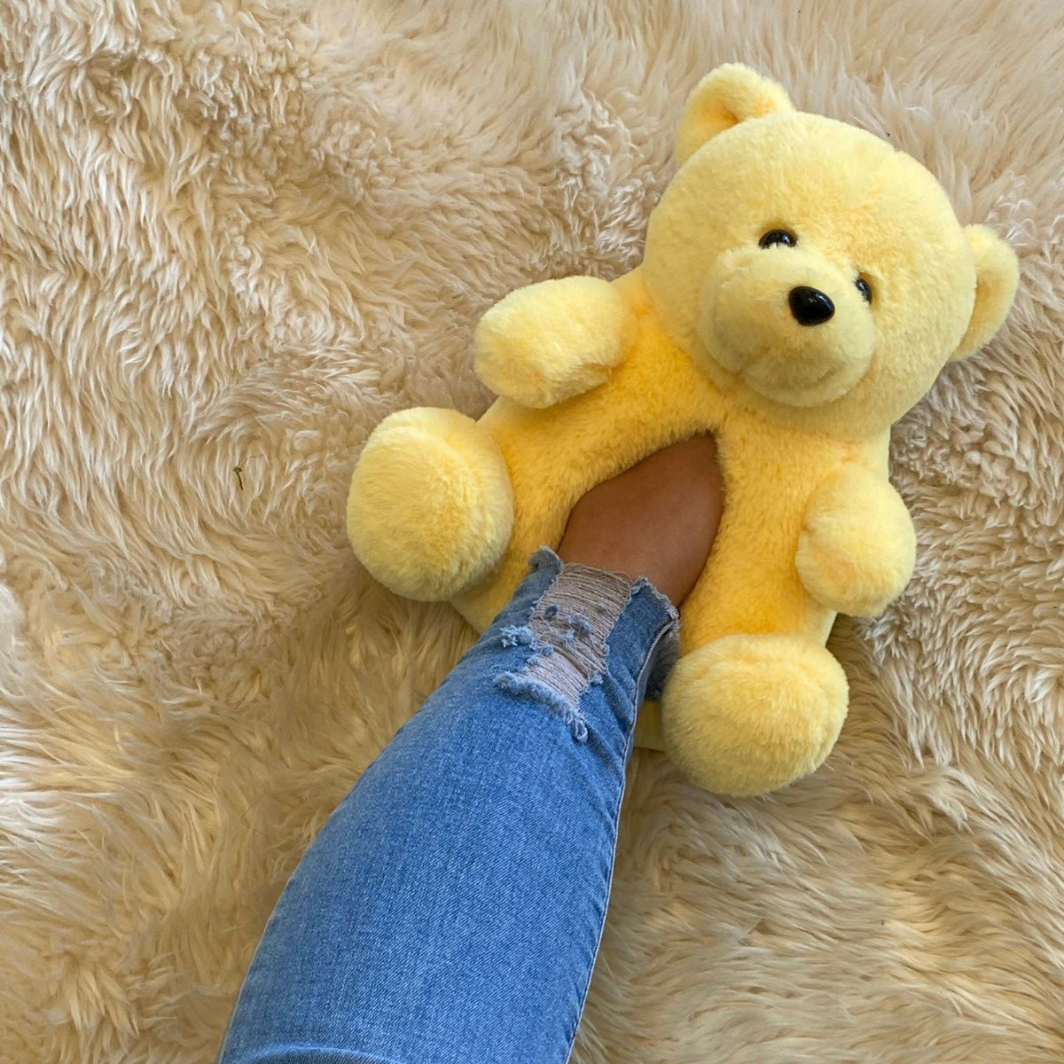 TEDDY PLUSH-01 Yellow - ShoeNami