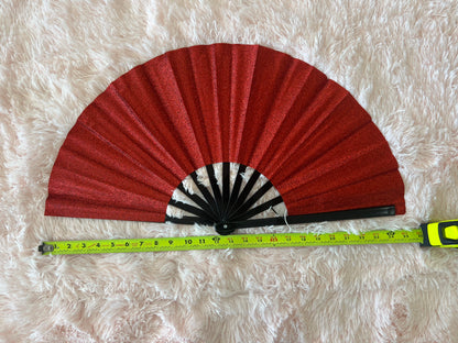 SHIMMER METALLIC FAN RED