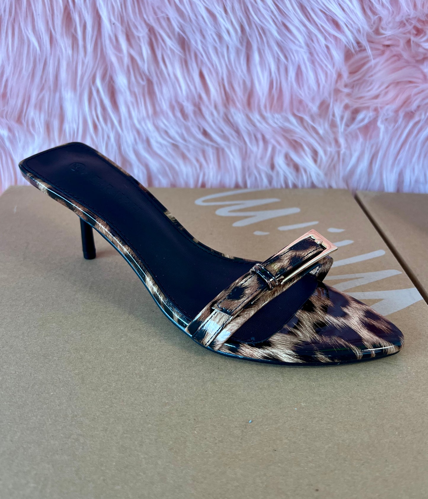 SATURN Leopard Kitten Heel