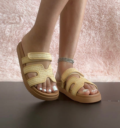 LYON-20 Beige Raffia