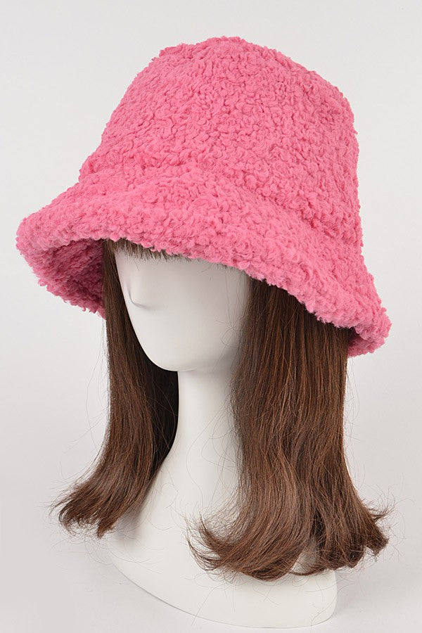 FOZZY BUCKET HAT/AMH1590 Pink - ShoeNami