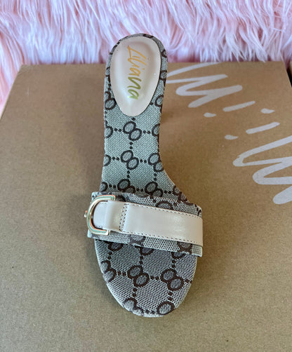 CICI-1 Nude Print Kitten Heel