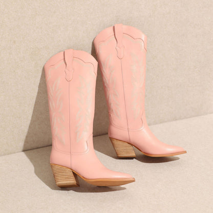 INDIGO Pink Cowboy Boot