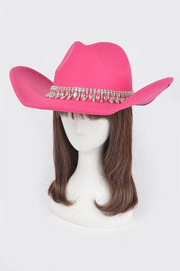 OLD TOWN FEDORA HAT/AMH1765 Fuchsia Pink