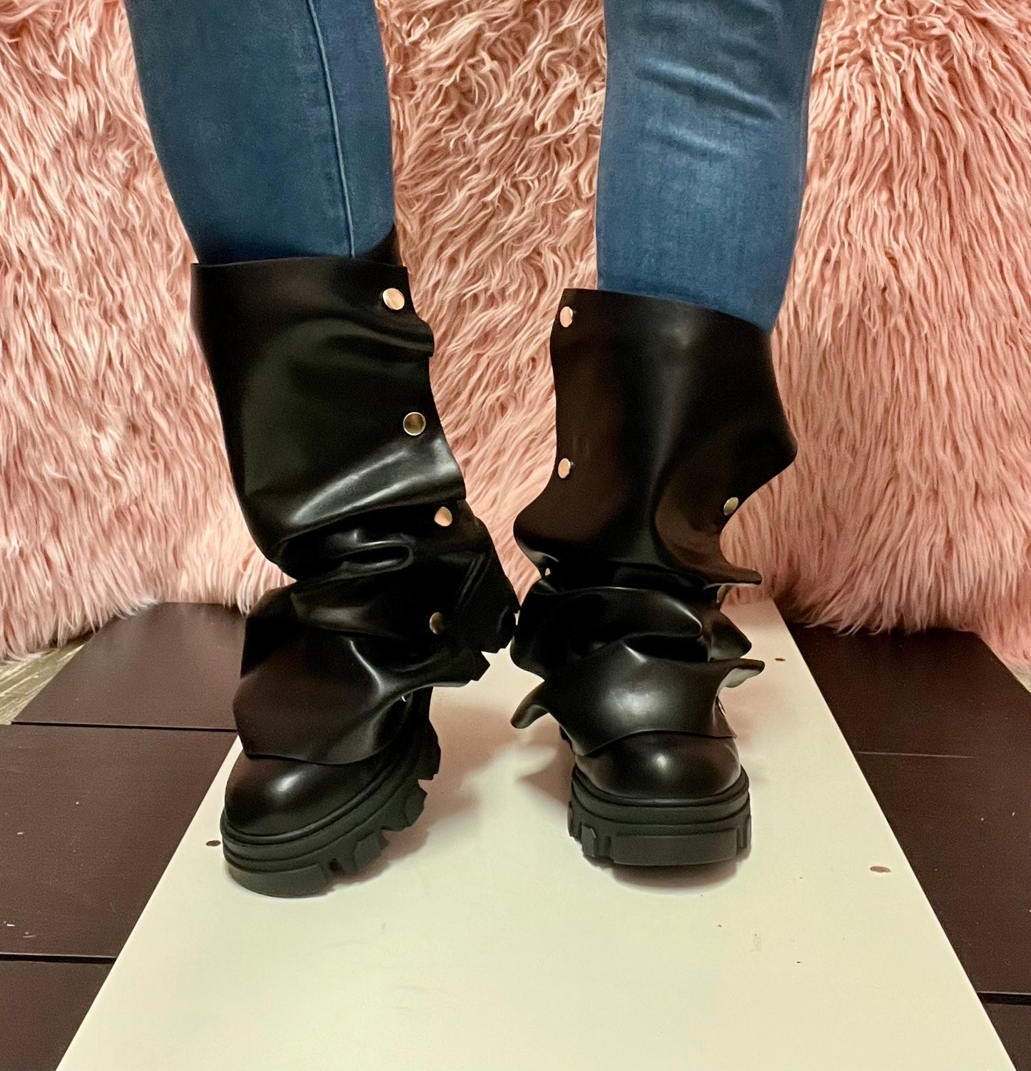 MAGEO-2 Black Faux Leather