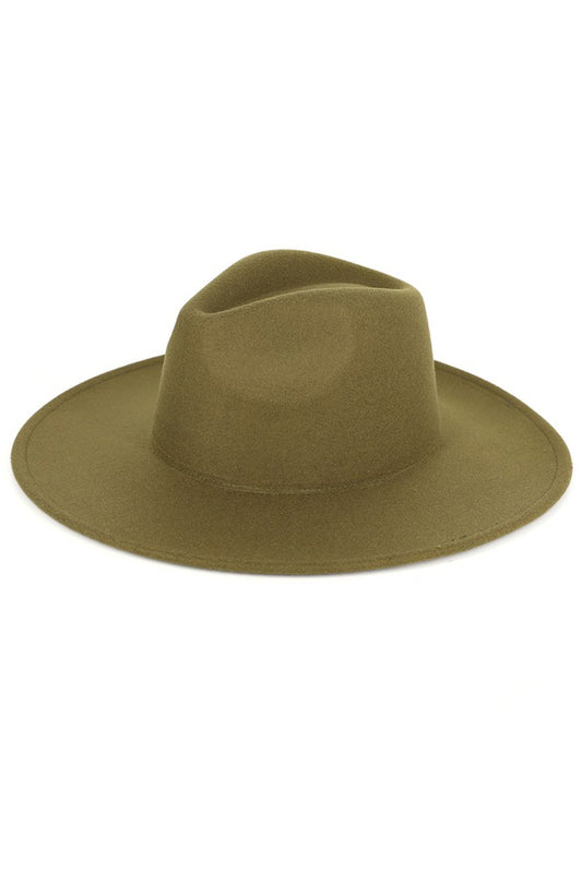 STAPLE FEDORA HAT/AMH0142 Olive - ShoeNami