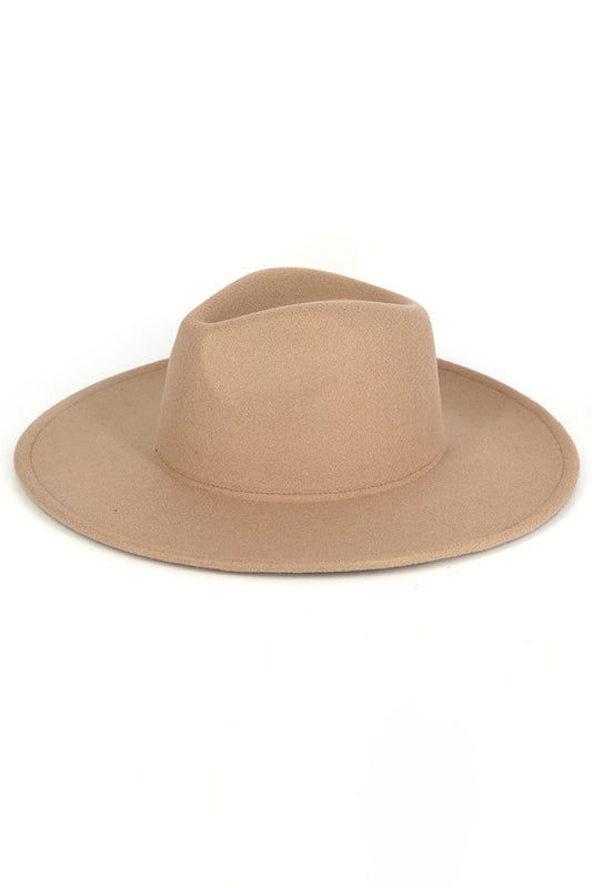STAPLE FEDORA HAT/AMH0142 Sand Taupe - ShoeNami
