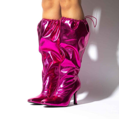 SLIDE THROUGH Fuchsia Pink - ShoeNami